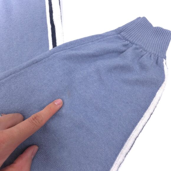 SPIRITUAL GANGSTER Wool Knit Side Stripe Jogger Sweatpants Athleisure Lounge - Picture 6 of 7